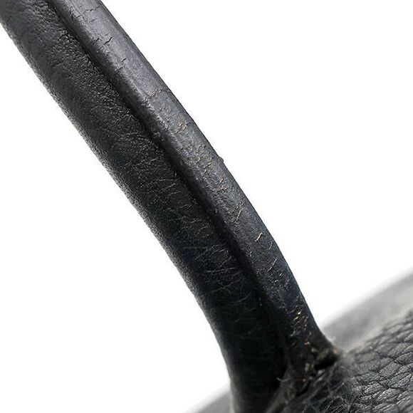 Hermes Handbag Birkin 35 Fjord Black Gold Hardware Black □H Engraved [storage - Picture 9 of 16